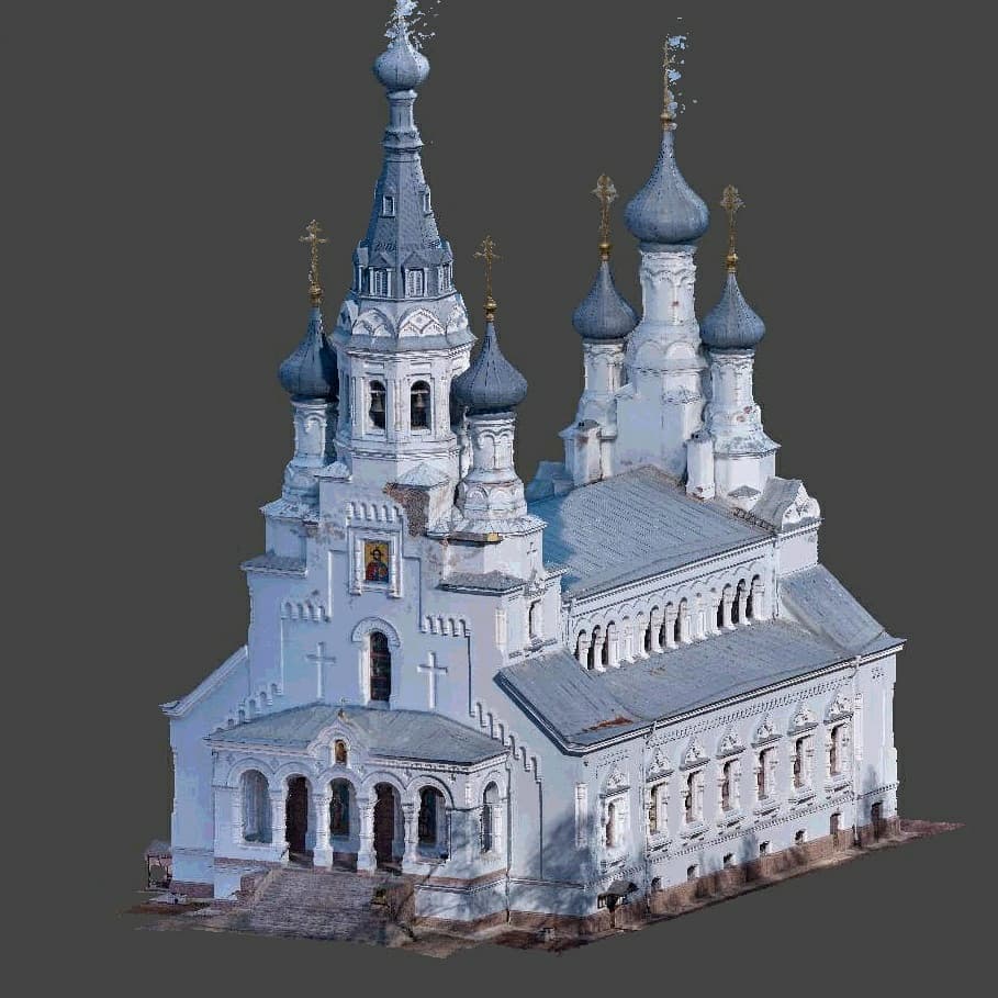 Пример 3D модели Владимирского собора