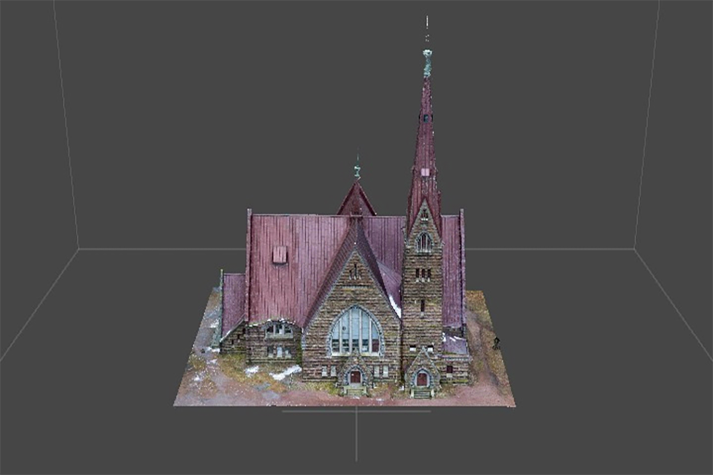 Пример 3D модели здания